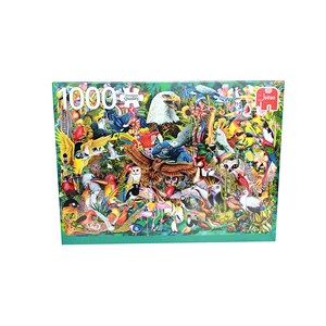 Jumbo (18568) - "Animal Kingdom" - 1000 pieces puzzle