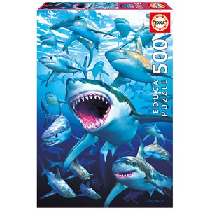 Educa (17085) - "Shark Club" - 500 pieces puzzle