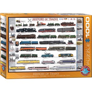 Eurographics (6000-0251) - "History of Trains" - 1000 pieces puzzle