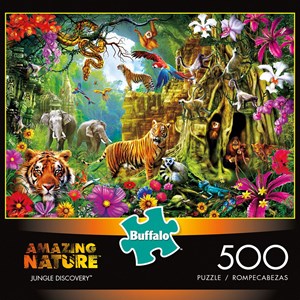 Buffalo Games (3775) - Ciro Marchetti: "Jungle Discovery" - 500 pieces puzzle