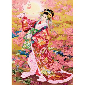 Eurographics (6000-0984) - Haruyo Morita: "Syungetsu, Pink Cherry Blossoms" - 1000 pieces puzzle