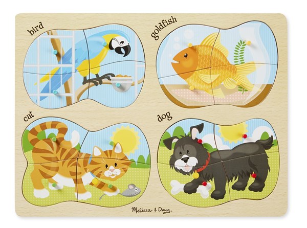 Melissa and Doug (9861) - "Pets" - 16 pieces puzzle