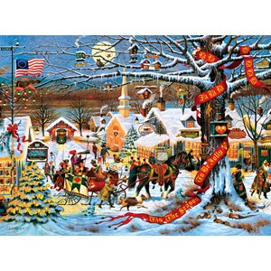 Buffalo Games (11425) - Charles Wysocki: "Small Town Christmas" - 1000 pieces puzzle