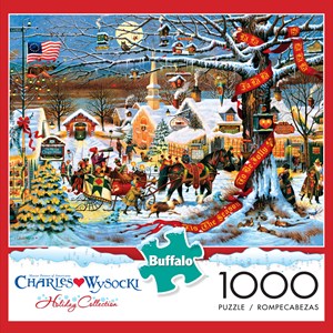 Buffalo Games (11425) - Charles Wysocki: "Small Town Christmas" - 1000 pieces puzzle