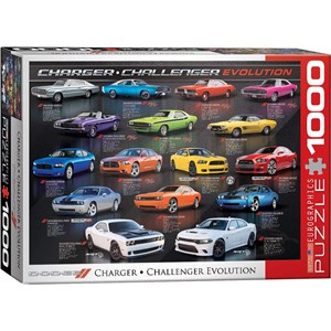 Eurographics (6000-0949) - "Dodge Charger Challenger Evolution" - 1000 pieces puzzle