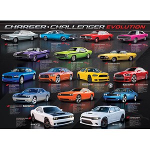 Eurographics (6000-0949) - "Dodge Charger Challenger Evolution" - 1000 pieces puzzle