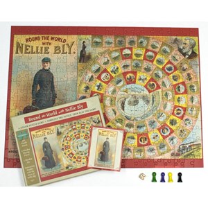 Pomegranate (AA741) - "Round the World with Nellie Bly" - 300 pieces puzzle