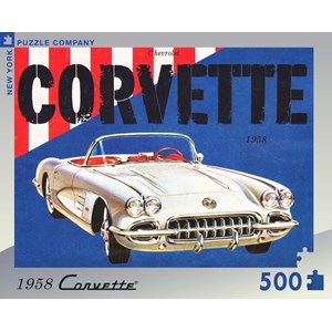 New York Puzzle Co (GM956) - "Corvette Convertible, General Motors" - 500 pieces puzzle