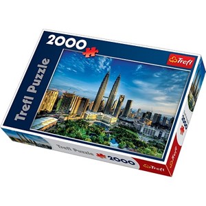 Trefl (270754) - David Cheong: "Petronas Twin Towers, Malaysia" - 2000 pieces puzzle