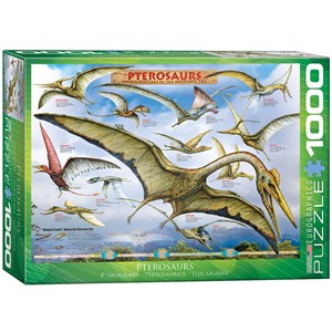 Eurographics (6000-0680) - "Pterosaurs" - 1000 pieces puzzle