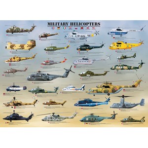 Eurographics (6000-0088) - "Military Helicopters" - 1000 pieces puzzle