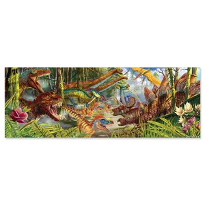 Melissa and Doug (8908) - "Dinosaur World" - 200 pieces puzzle