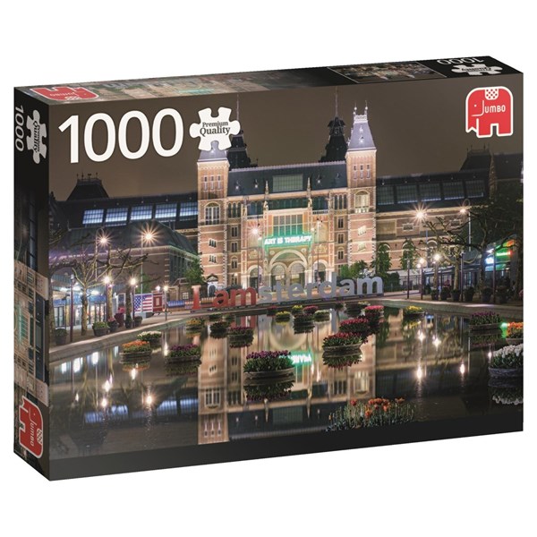 Jumbo (18351) - "Rijksmuseum By Night" - 1000 pieces puzzle