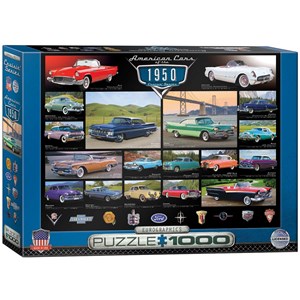 Eurographics (6000-0676) - "American Cars of the 1950's" - 1000 pieces puzzle