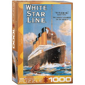 Eurographics (6000-1333) - "White Star Line Titanic" - 1000 pieces puzzle