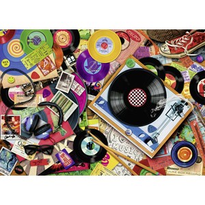 Ravensburger (14917) - Aimee Stewart: "Viva le Vinyl" - 500 pieces puzzle