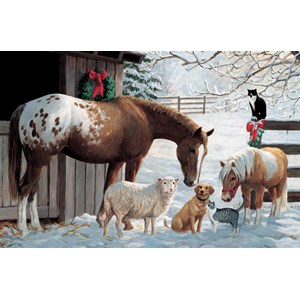 Cobble Hill (58857) - Persis Clayton Weirs: "Barnyard Greetings" - 35 pieces puzzle