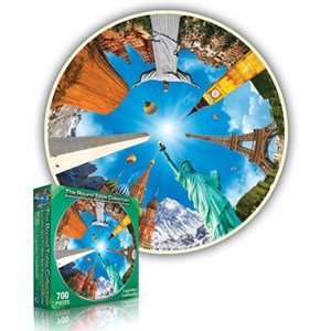 A Broader View (362) - "Legendary Landmarks (Round Table Puzzle)" - 500 pieces puzzle
