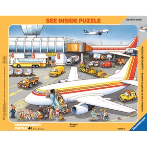 Ravensburger (06669) - "At the Airport" - 41 pieces puzzle