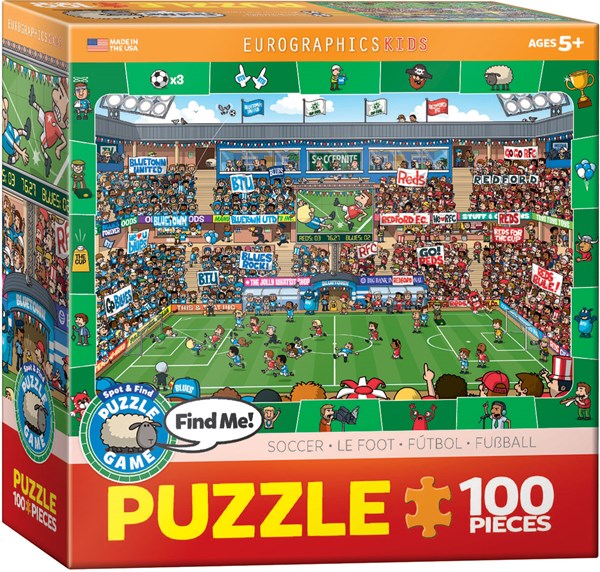 Eurographics (6100-0476) - "Soccer" - 100 pieces puzzle