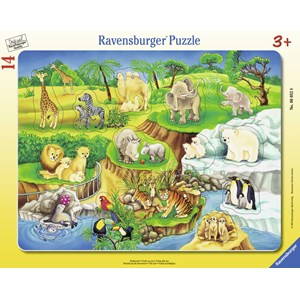 Ravensburger (06052) - "The Zoo" - 14 pieces puzzle
