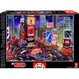 Educa (16325) - "Times Square, New York" - 8000 pieces puzzle