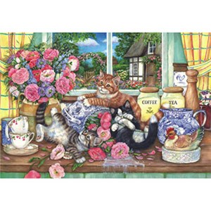 Anatolian (PER3574) - "Kittens in the Kitchen" - 500 pieces puzzle