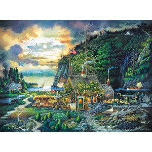 Buffalo Games (11438) - Charles Wysocki: "Moonlight & Roses" - 1000 pieces puzzle