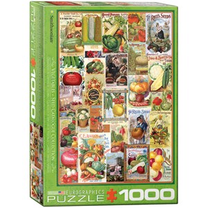 Eurographics (6000-0817) - "Vegetables Seed Catalogue Collection" - 1000 pieces puzzle