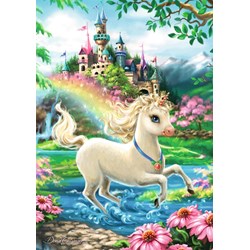 Ravensburger (08765) - Dona Gelsinger: "Unicorn Castle" - 35 pieces puzzle