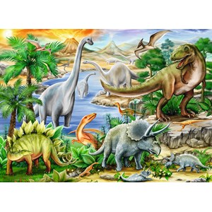 Ravensburger (09621) - "Prehistoric Life" - 60 pieces puzzle