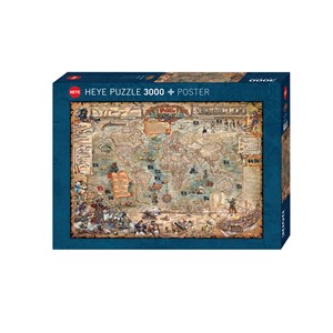 Heye (29526) - "Pirate World" - 3000 pieces puzzle