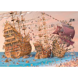 Heye (29570) - François Ruyer: "Pirate Ship" - 1000 pieces puzzle