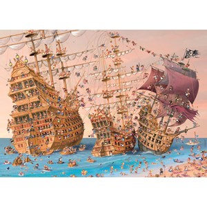 Heye (29570) - François Ruyer: "Pirate Ship" - 1000 pieces puzzle