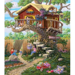 SunsOut (38788) - Joseph Burgess: "Girl's Clubhouse" - 300 pieces puzzle