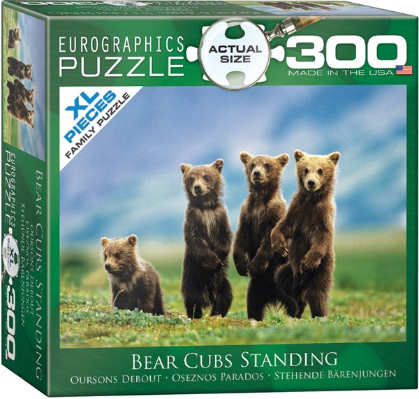 Eurographics (8300-0531) - "Bear Cubs Standing" - 300 pieces puzzle