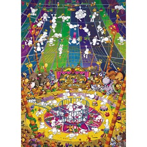 Heye (29755) - Guillermo Mordillo: "Crazy Circus" - 1000 pieces puzzle