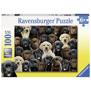 Ravensburger (10971) - Greg Cuddiford: "Labradors" - 100 pieces puzzle