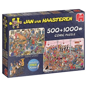 Jumbo (19058) - Jan van Haasteren: "Let's Party!" - 500 1000 pieces puzzle