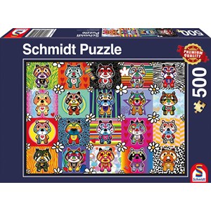 Schmidt Spiele (58215) - "Tantan & Momo" - 500 pieces puzzle