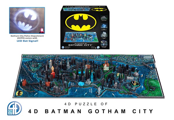 4D Cityscape (51104) - "4D Batman Gotham City" - 1000 pieces puzzle