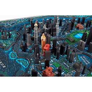 4D Cityscape (51104) - "4D Batman Gotham City" - 1000 pieces puzzle