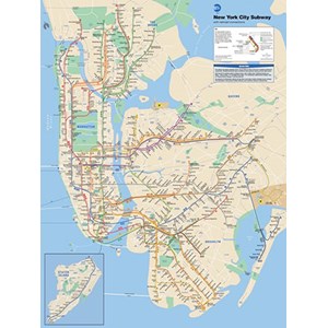 New York Puzzle Co (SW101) - "NYC Subway" - 500 pieces puzzle