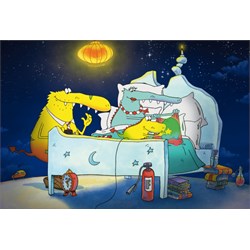 Schmidt Spiele (56228) - "Molly Monster gets a sibling" - 60 pieces puzzle