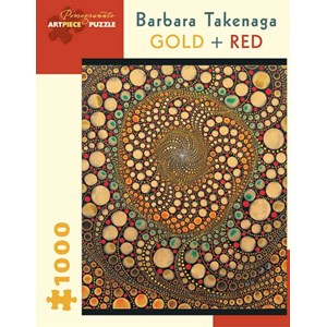 Pomegranate (AA836) - Barbara Takenaga: "Gold + Red" - 1000 pieces puzzle