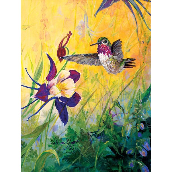 SunsOut (55102) - Valeria Yost: "Visitor to My Garden" - 300 pieces puzzle