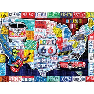 Buffalo Games (11661) - "Explore the USA" - 1000 pieces puzzle