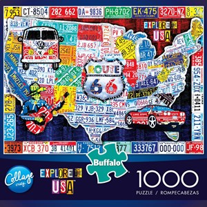 Buffalo Games (11661) - "Explore the USA" - 1000 pieces puzzle
