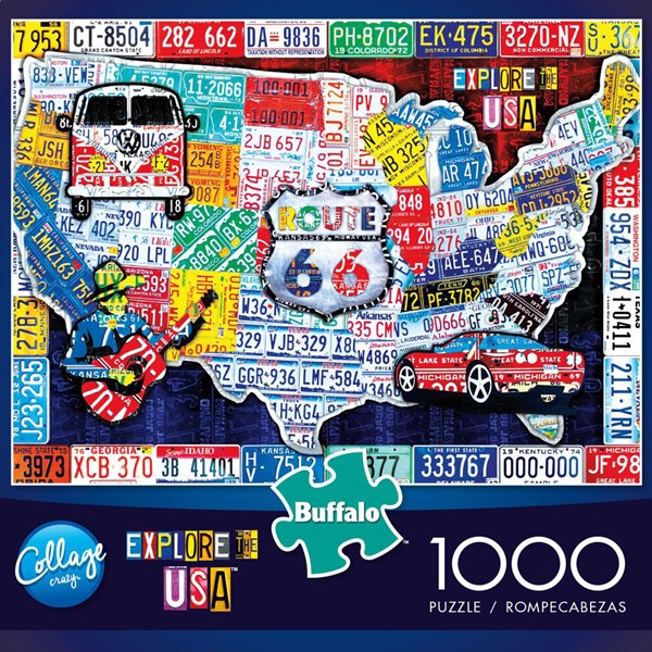 Buffalo Games (11661) - "Explore the USA" - 1000 pieces puzzle