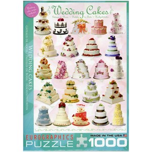 Eurographics (6000-0434) - "Wedding Cakes" - 1000 pieces puzzle
